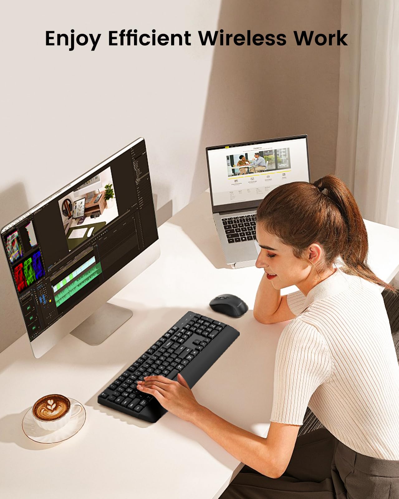 Seenda SyncPro: Ergonomic Bluetooth Keyboard & Mouse