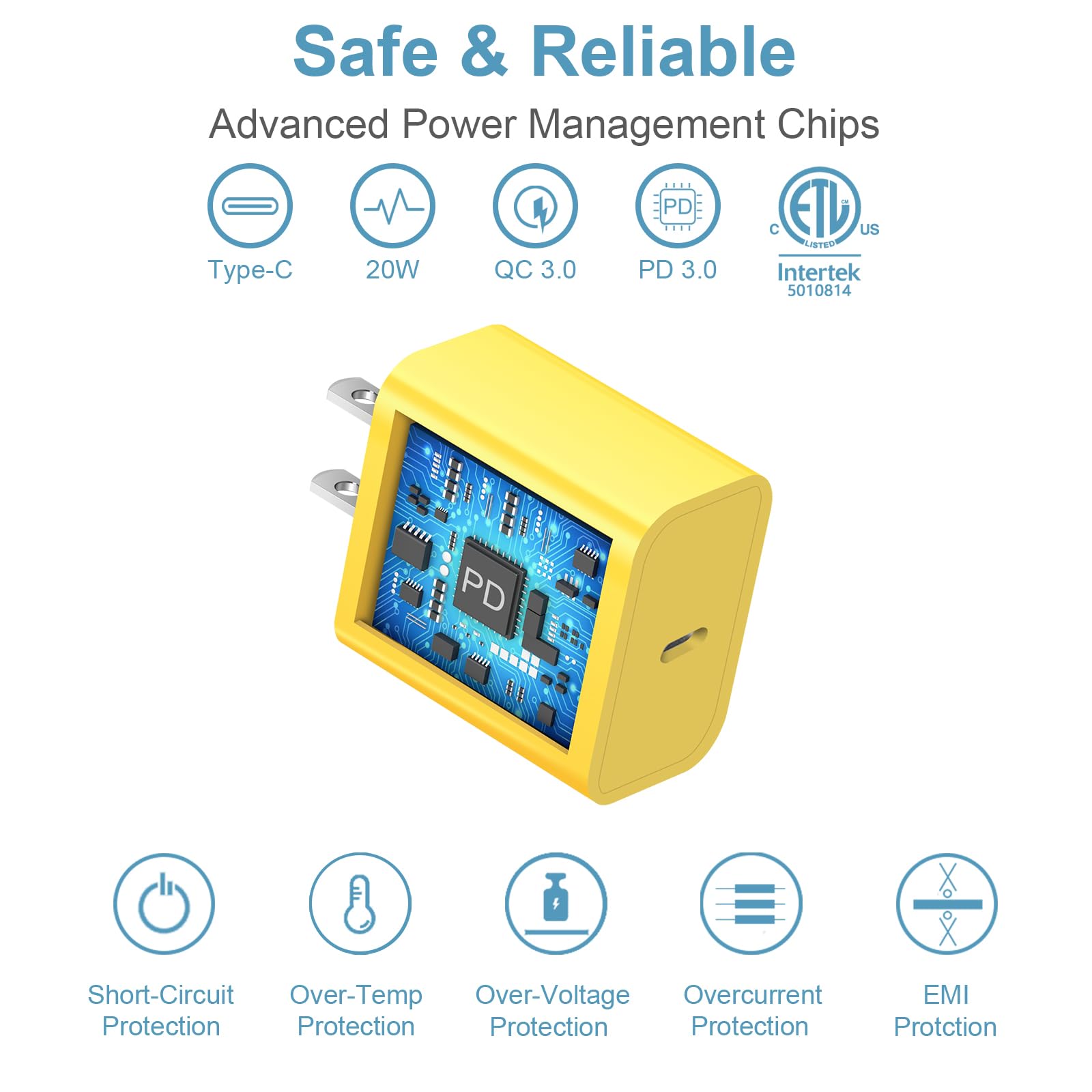 iCharge Duo: Fast USB-C Charger & 6FT Cables Pack - Small Enterprise