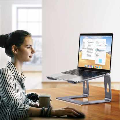 ElevatePro Aluminum Laptop Stand - Ergonomic & Stylish