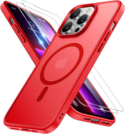 Miracase Magnetic iPhone 14 Case with Protectors