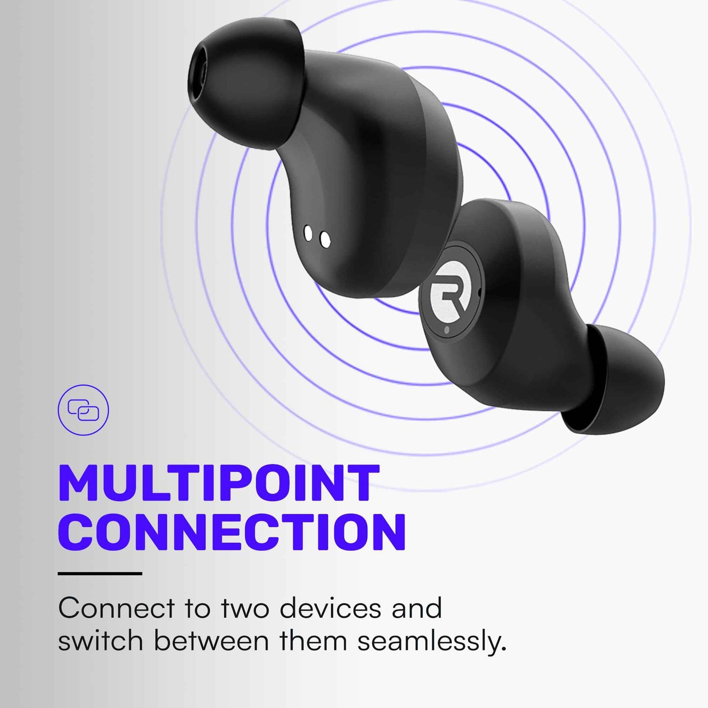 Raycon Everyday Classic Bluetooth Earbuds - Purple