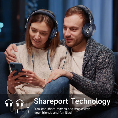 OneOdio Pro DJ Studio Over-Ear Headphones - Black