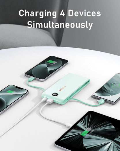 VEEKTOMX SlimCharge 10K: Ultimate Travel Power Bank - Small Enterprise