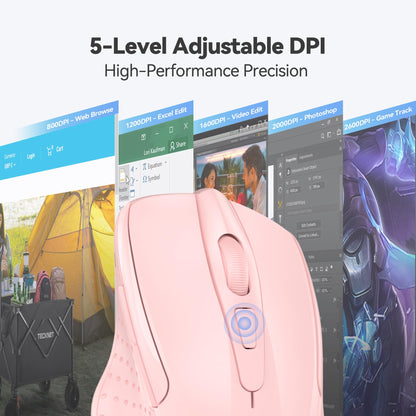 ErgoGlide Wireless: 6-Button, 2600 DPI, 24-Month Power