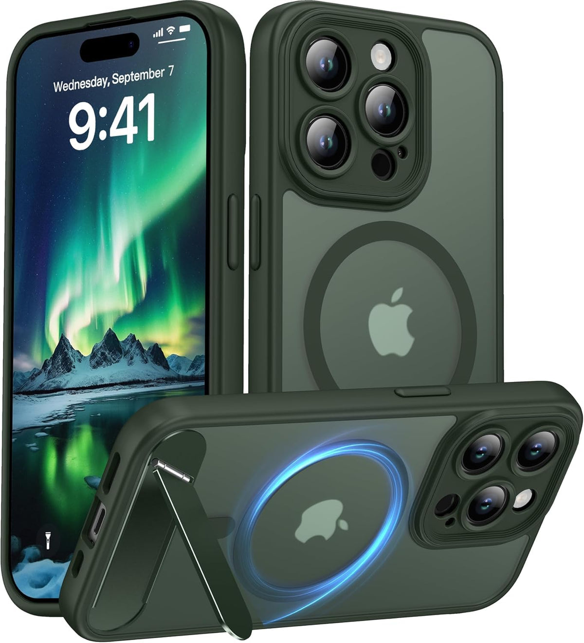 for Google Pixel 11/Pixel 11 Pro Case, Built-in Stand, Black