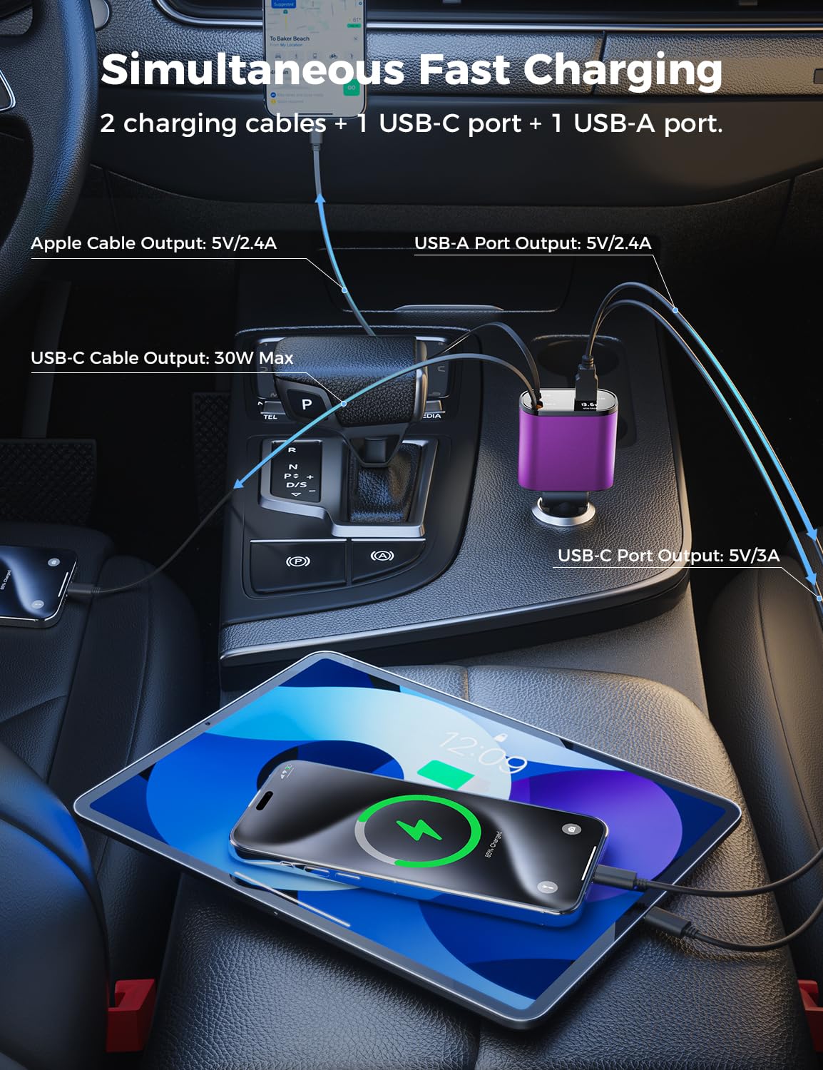 SuperOne 4-in-1 Car Charger - Small Enterprise