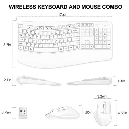 ErgoWave Duo: Wireless Keyboard & Mouse Set