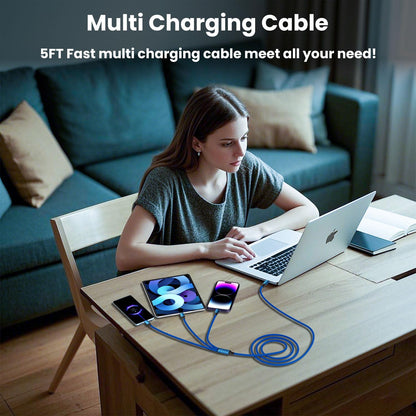 100W USB C 3-in-1 Charging Cable - Small Enterprise