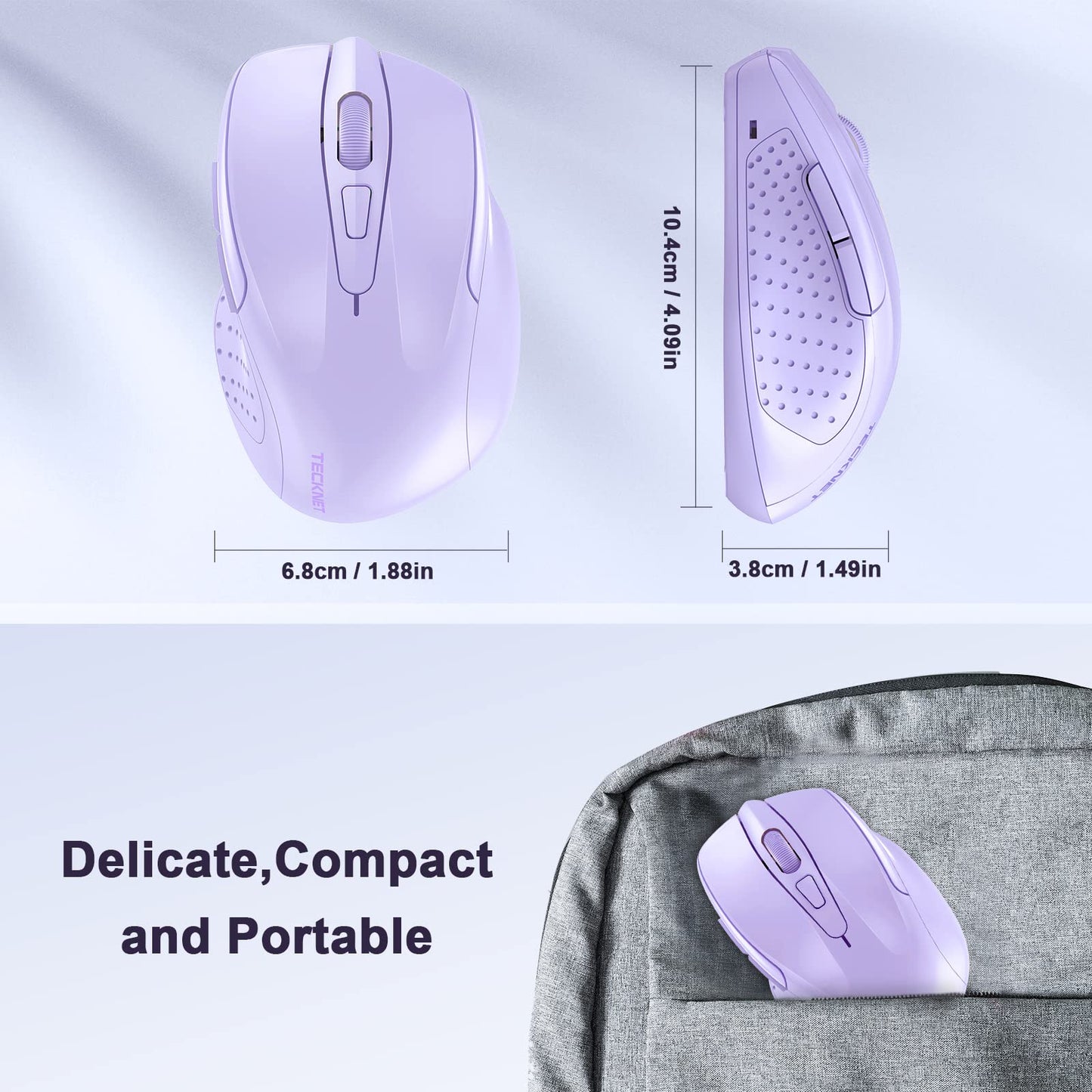 ErgoGlide Wireless: 6-Button, 2600 DPI, 24-Month Power