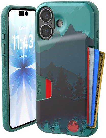 Smartish iPhone 18 Pro/17 Pro Wallet Case, Wallet Slayer V1, Cherry Blossom