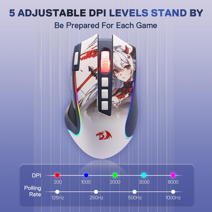 Redragon M612 PRO Swift RGB: 9-Button Gaming Mouse