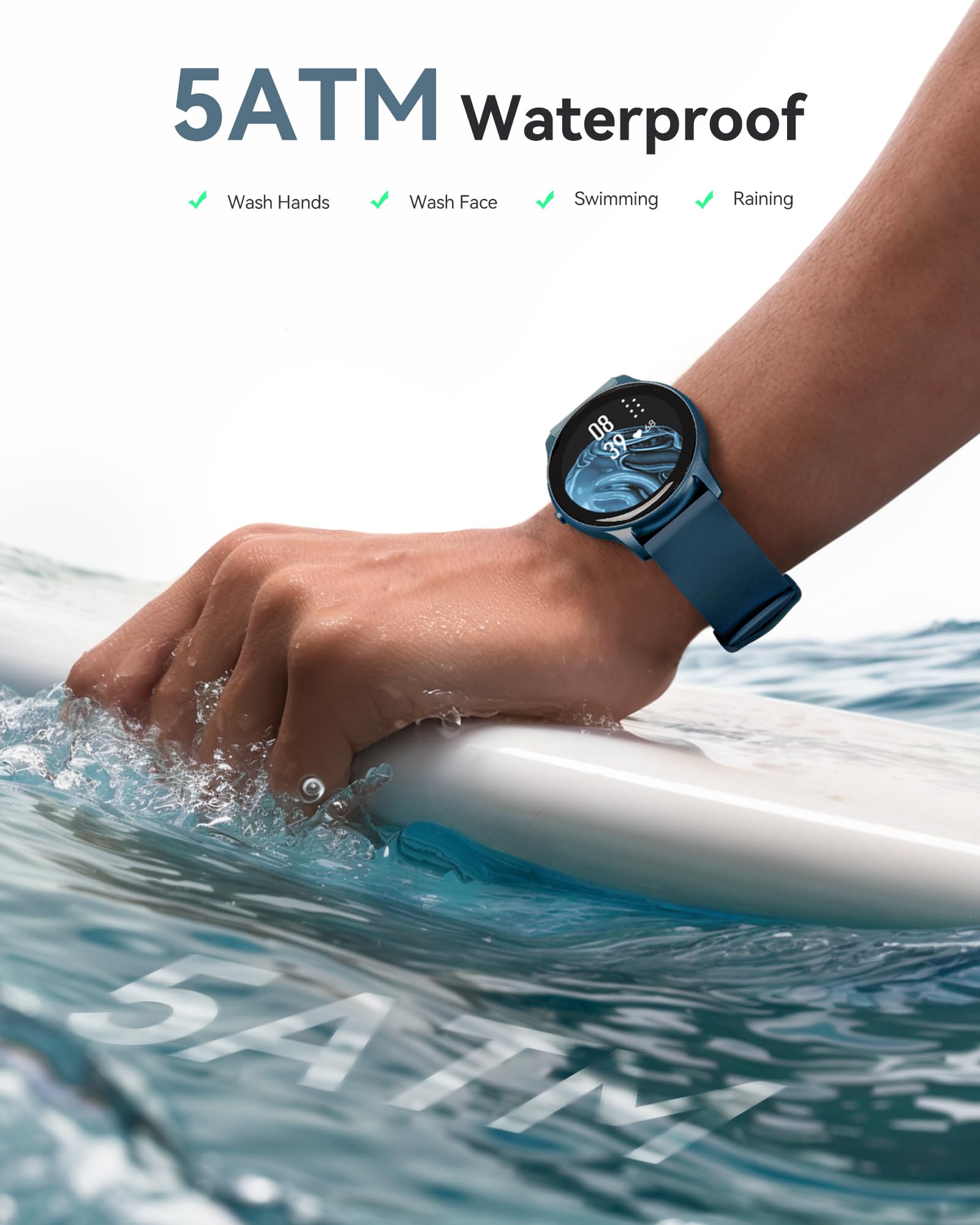 SportyPink Smartwatch - 5ATM, Fitness Tracker, HR Monitor - Small Enterprise