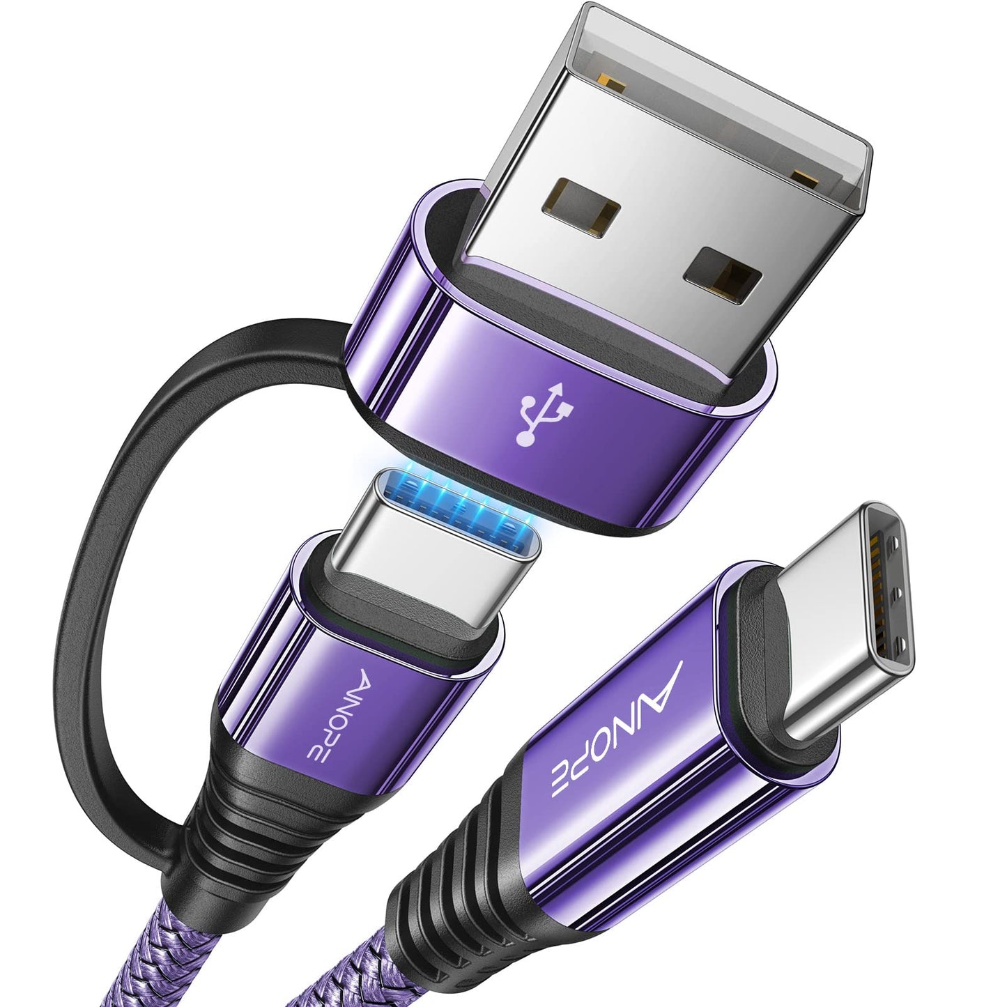 AINOPE 10FT Fast Charge USB C Cable & Adapter - Small Enterprise