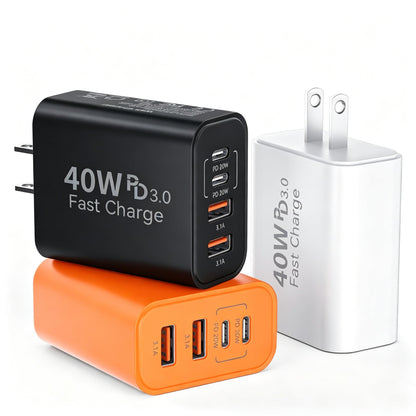 USB C Wall Charger Block, 40W USB Type C iPhone Charger Fast Charging Block
