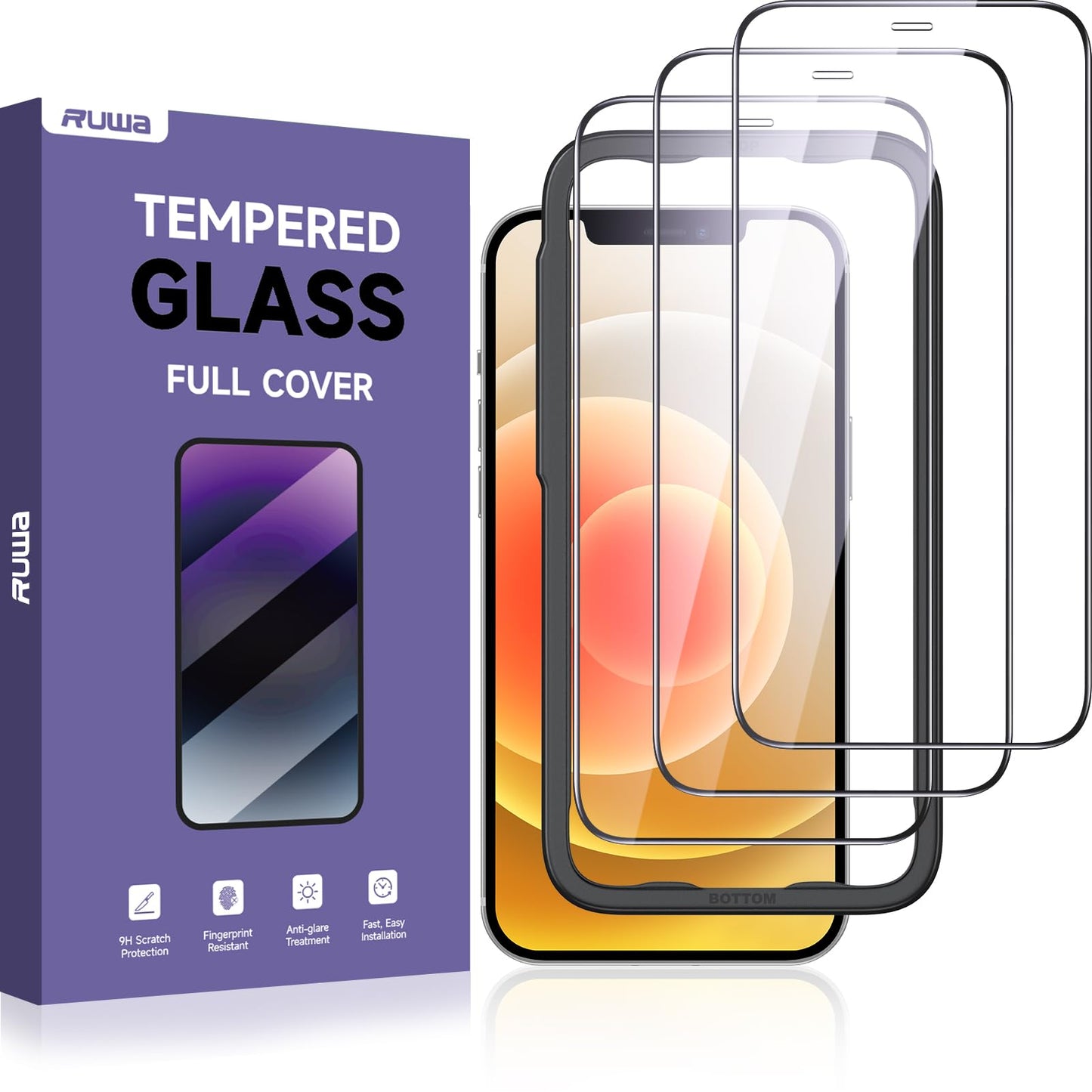 Ruwa Guard: Privacy Screen Protector for iPhone 13/14 - Small Enterprise