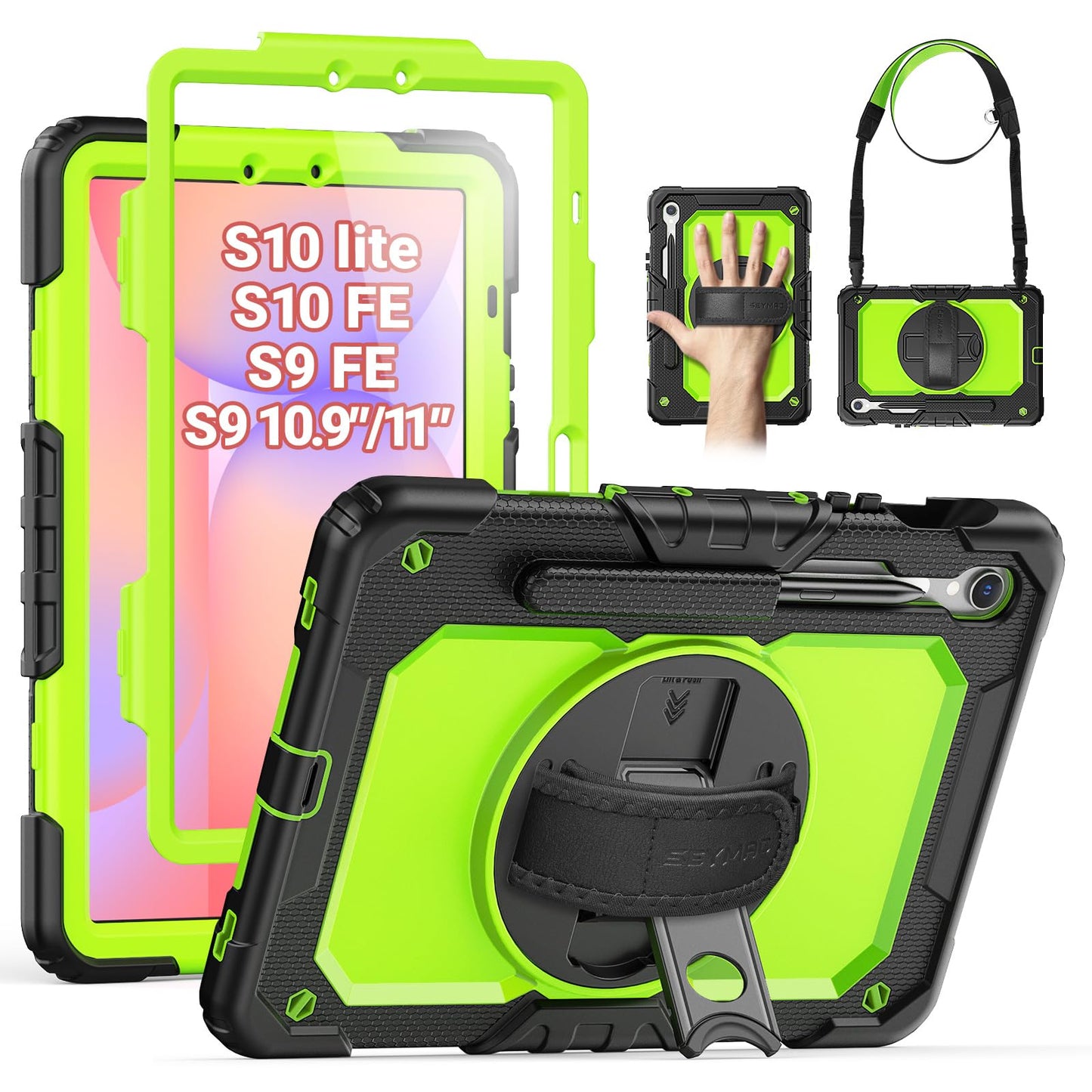 SEYMAC Heavy Duty Case for Galaxy Tab A9 8.7 2023, Blue