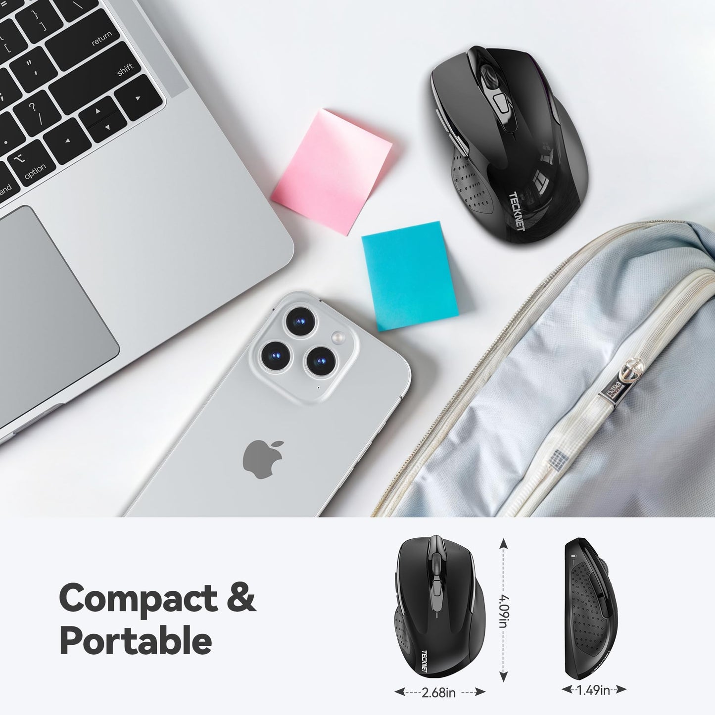 ErgoGlide Wireless: 6-Button, 2600 DPI, 24-Month Power