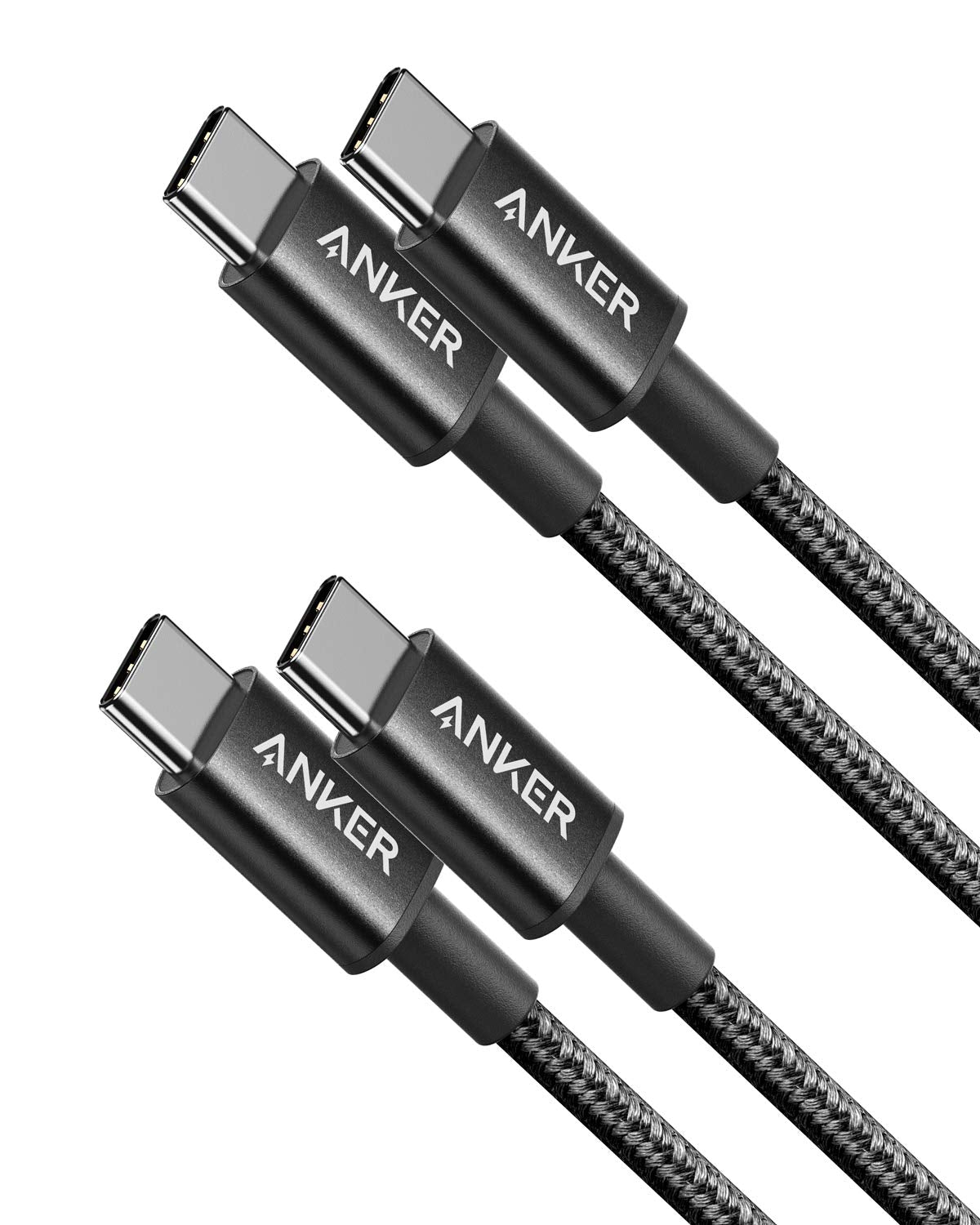 USB C to USB C 60W Fast Charging Cable, 2-Pack