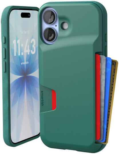 Smartish iPhone 18 Pro/17 Pro Wallet Case, Wallet Slayer V1, Cherry Blossom