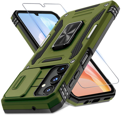 ###DEERLAMN Galaxy A17 Case with Slide Cover-Black