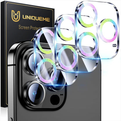 UniqueMe for 3 Pack iPhone 16 Pro/iPhone 16 Pro Max Camera Lens Protector