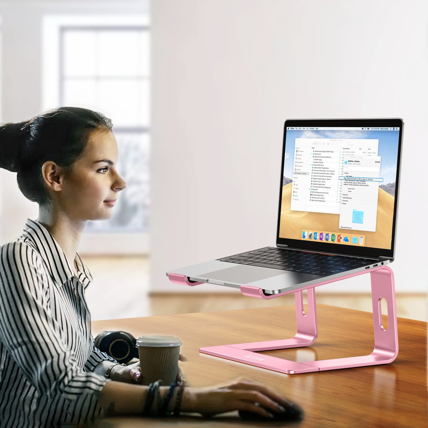 ElevatePro Aluminum Laptop Stand - Ergonomic & Stylish