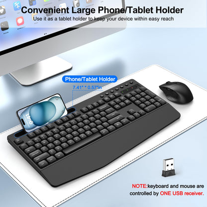 ErgoWave Duo: Wireless Keyboard & Mouse Set