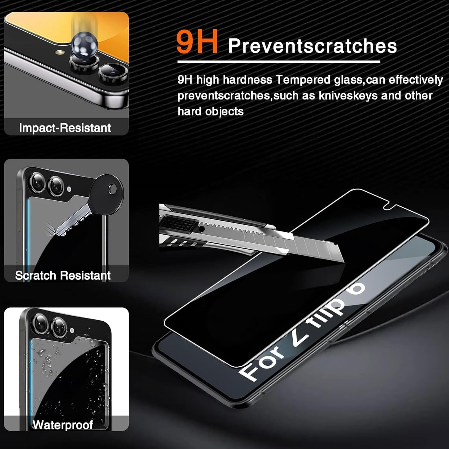 Ferilinso Privacy Screen Protector for iPhone - Small Enterprise