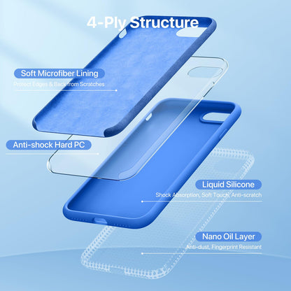 Miracase Capri Blue Slim Shockproof iPhone Case