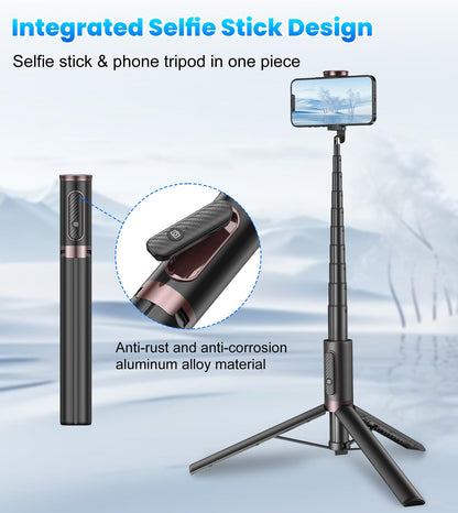 TONEOF MagFlex 68 Tripod Selfie Stick - Beige Gray - Small Enterprise