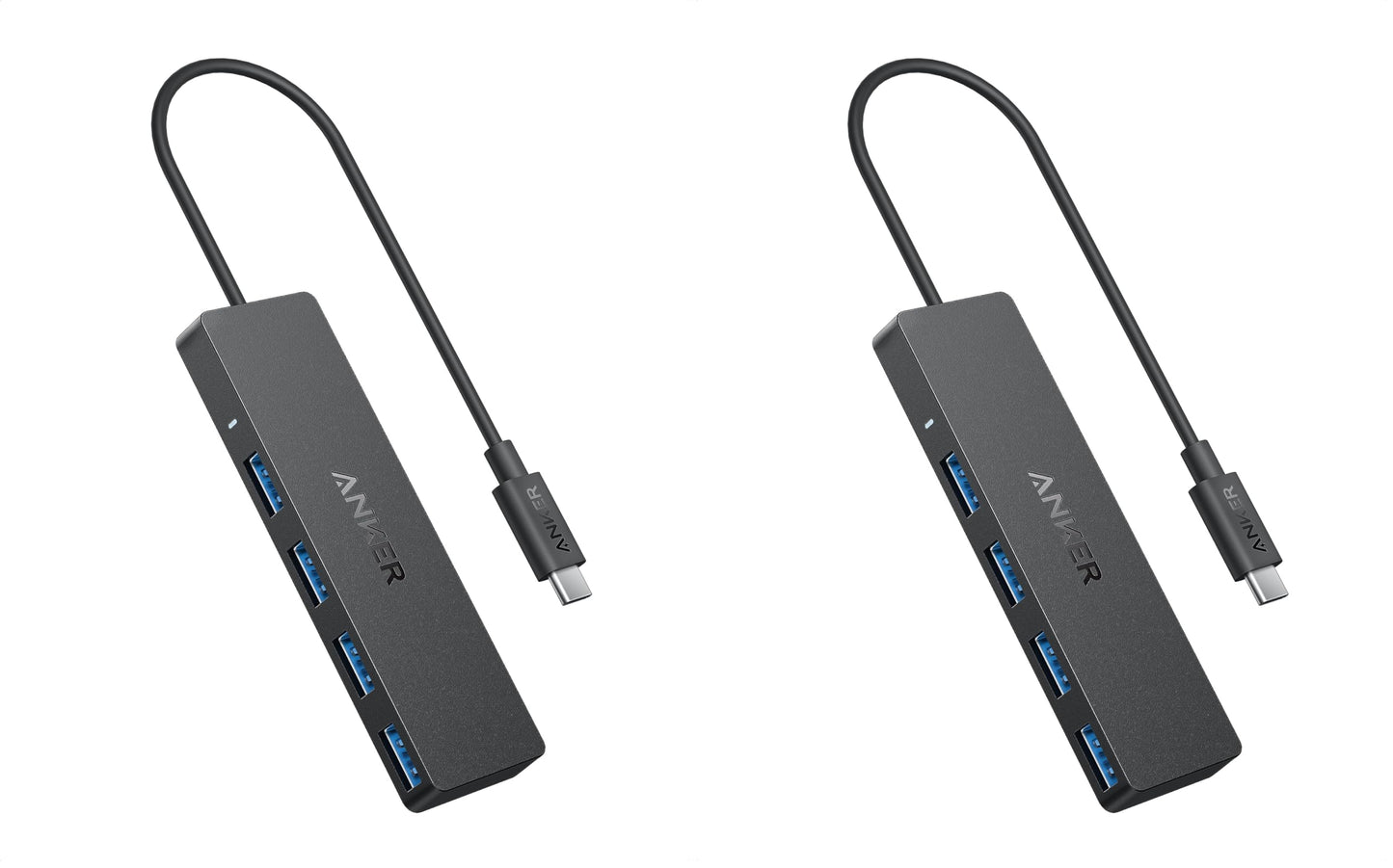 Anker USB Hub 4 Ports, Multiple USB 3.0 Hub, USB Splitter for Laptop, Extender for A Port Laptop, PC, Desktop and More [Charging Not Supported](2ft USB-A)