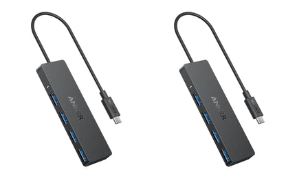 Anker USB Hub 4 Ports, Multiple USB 3.0 Hub, USB Splitter for Laptop, Extender for A Port Laptop, PC, Desktop and More [Charging Not Supported](2ft USB-A)