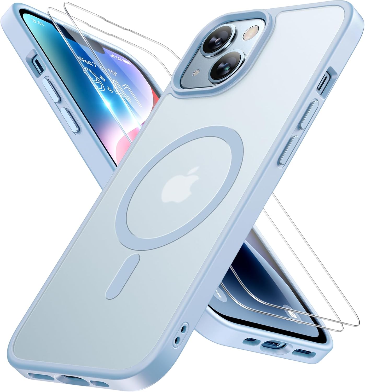 Miracase Magnetic iPhone 14 Case with Protectors