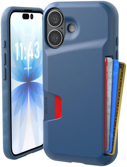 Smartish iPhone 18 Pro/17 Pro Wallet Case, Wallet Slayer V1, Cherry Blossom