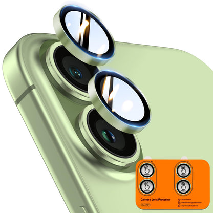 TOCOL Camera Lens Protector for iPhone 17 Tempered Glass HD Individual Scratch Resistant Camera Cover Accessories Case Friendly 2 Pack（Clear）