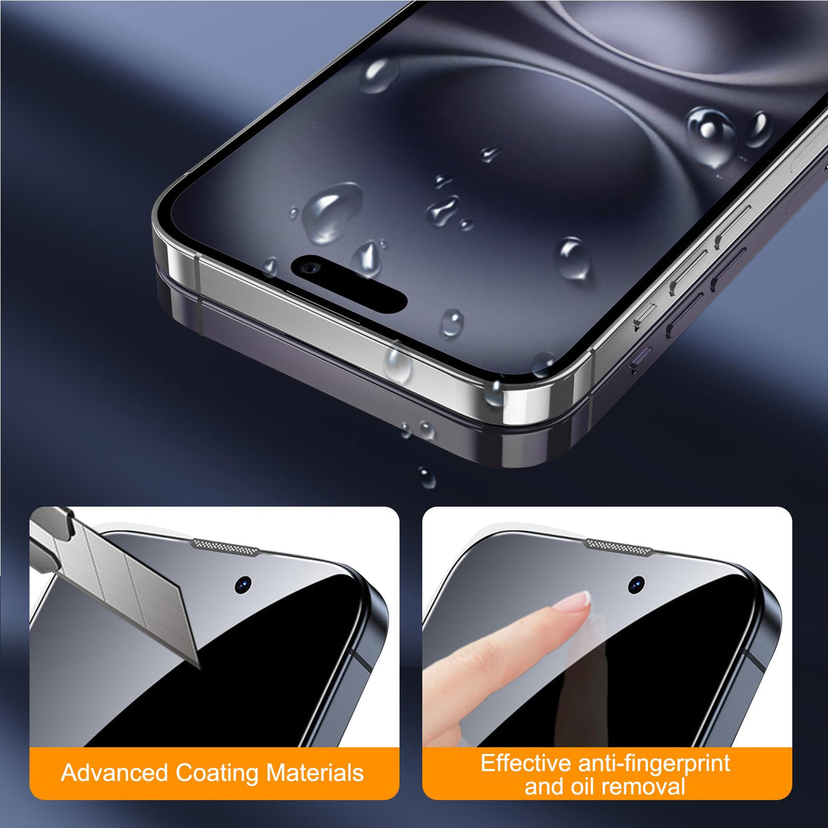 SIBEITU 3+3 Pack Screen Protector for iPhone 17 6.3 Inch Tempered Glass