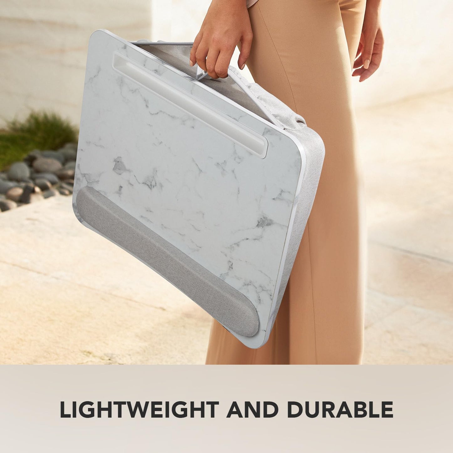 CushyLap Desk: Portable Laptop Stand & Storage