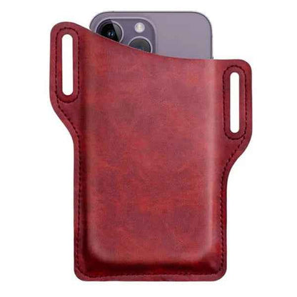 Men's Leather Phone Holster Waist Pack