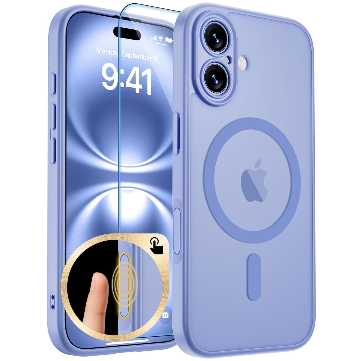zapica Magnetic for iPhone 17 Pro Max Case, Gray