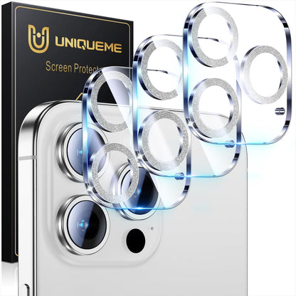 UniqueMe for 3 Pack iPhone 16 Pro/iPhone 16 Pro Max Camera Lens Protector