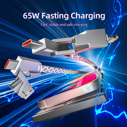 QuadCharge 65W: 4-in-1 Fast Multi-Cable