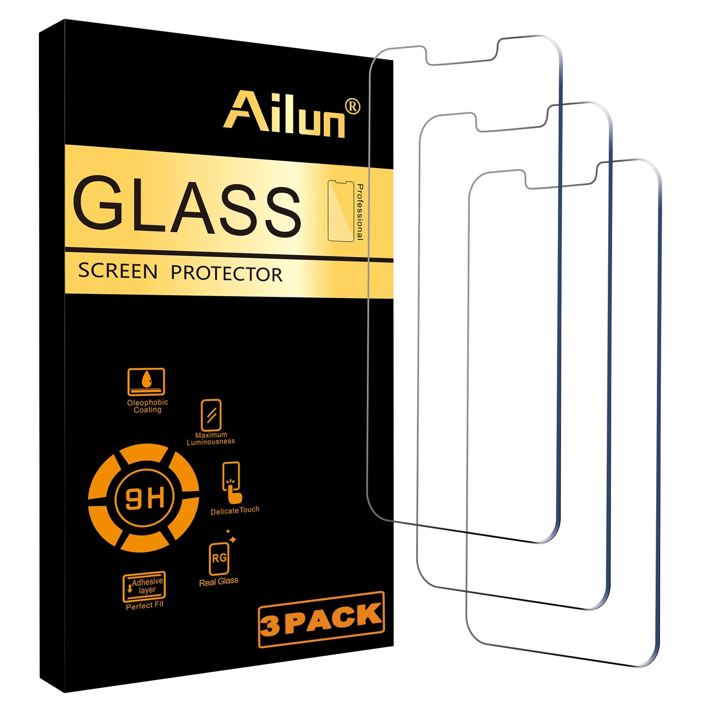 Ailun iPhone 16/15/15 Pro 6.1 Screen Protector 3-Pack