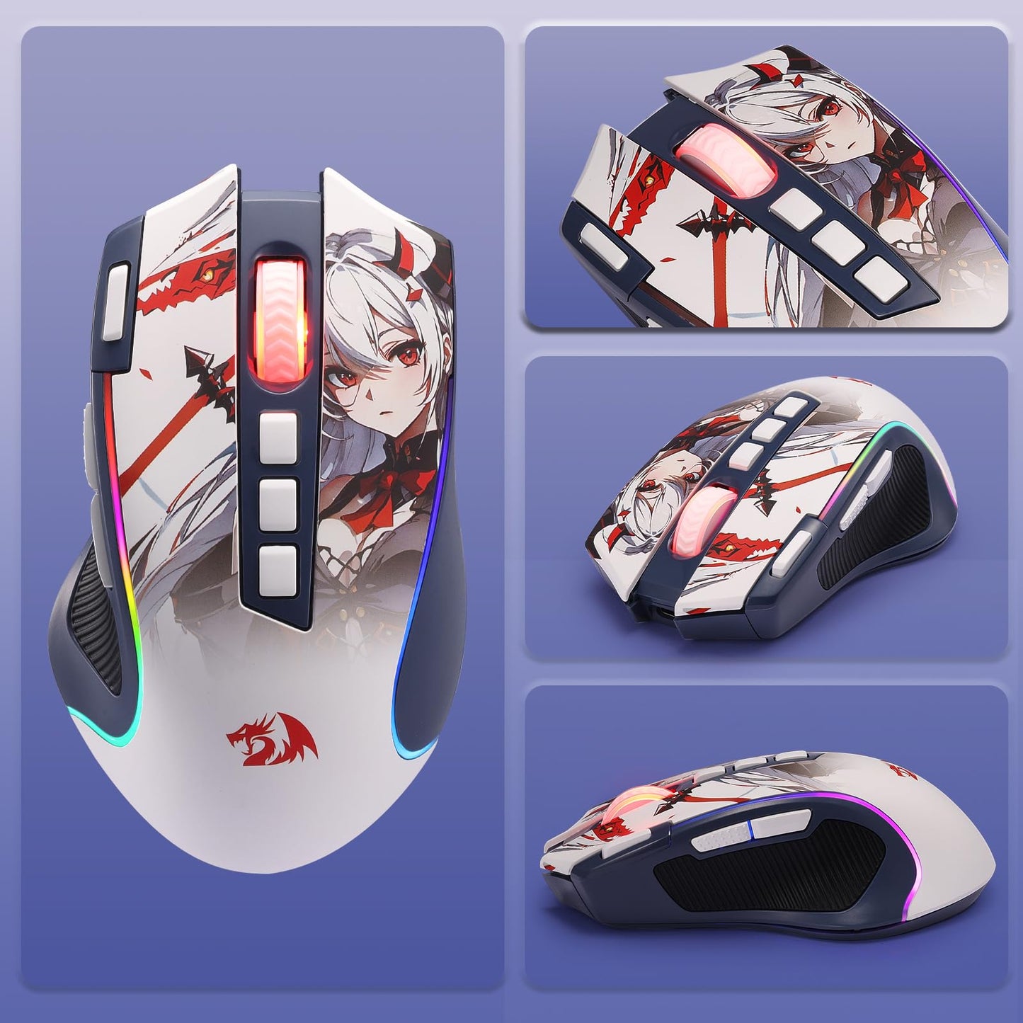 Redragon M612 PRO Swift RGB: 9-Button Gaming Mouse
