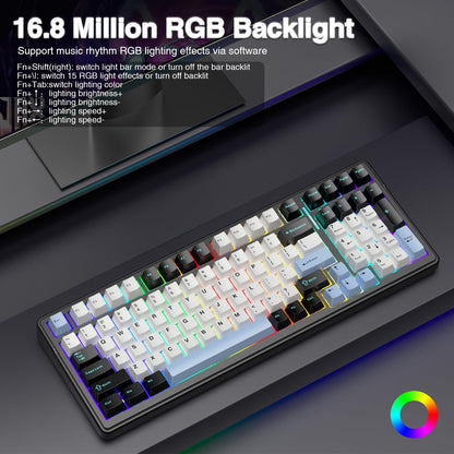 AULA F99 Tri-Mode RGB Wireless Mechanical Keyboard