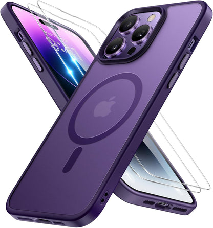 Miracase Magnetic iPhone 14 Case with Protectors