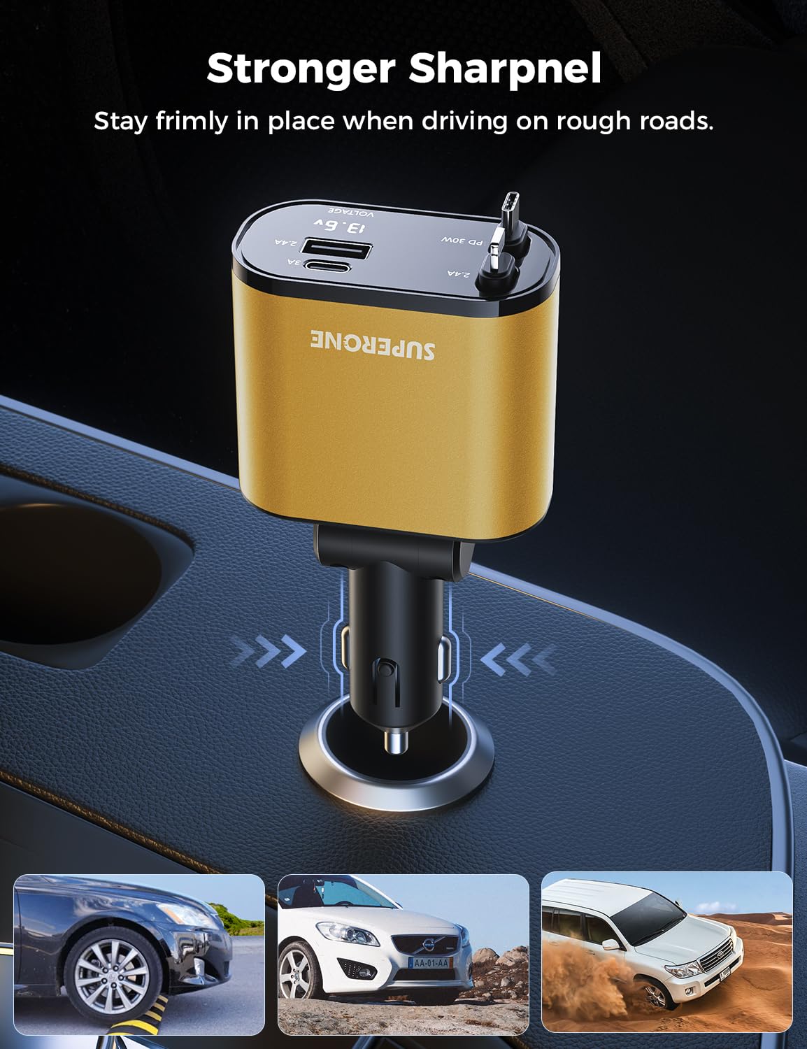 SuperOne 4-in-1 Car Charger - Small Enterprise