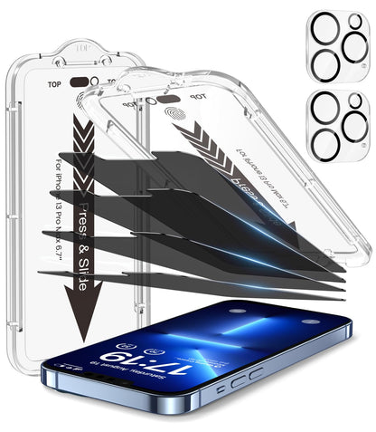 iPhone 13 4-Pack Privacy Glass Shield - Military Grade - Small Enterprise