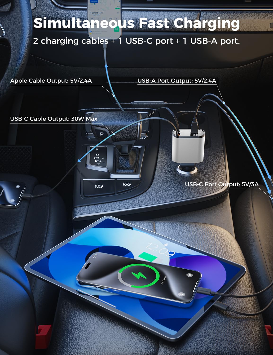 SuperOne 4-in-1 Car Charger - Small Enterprise