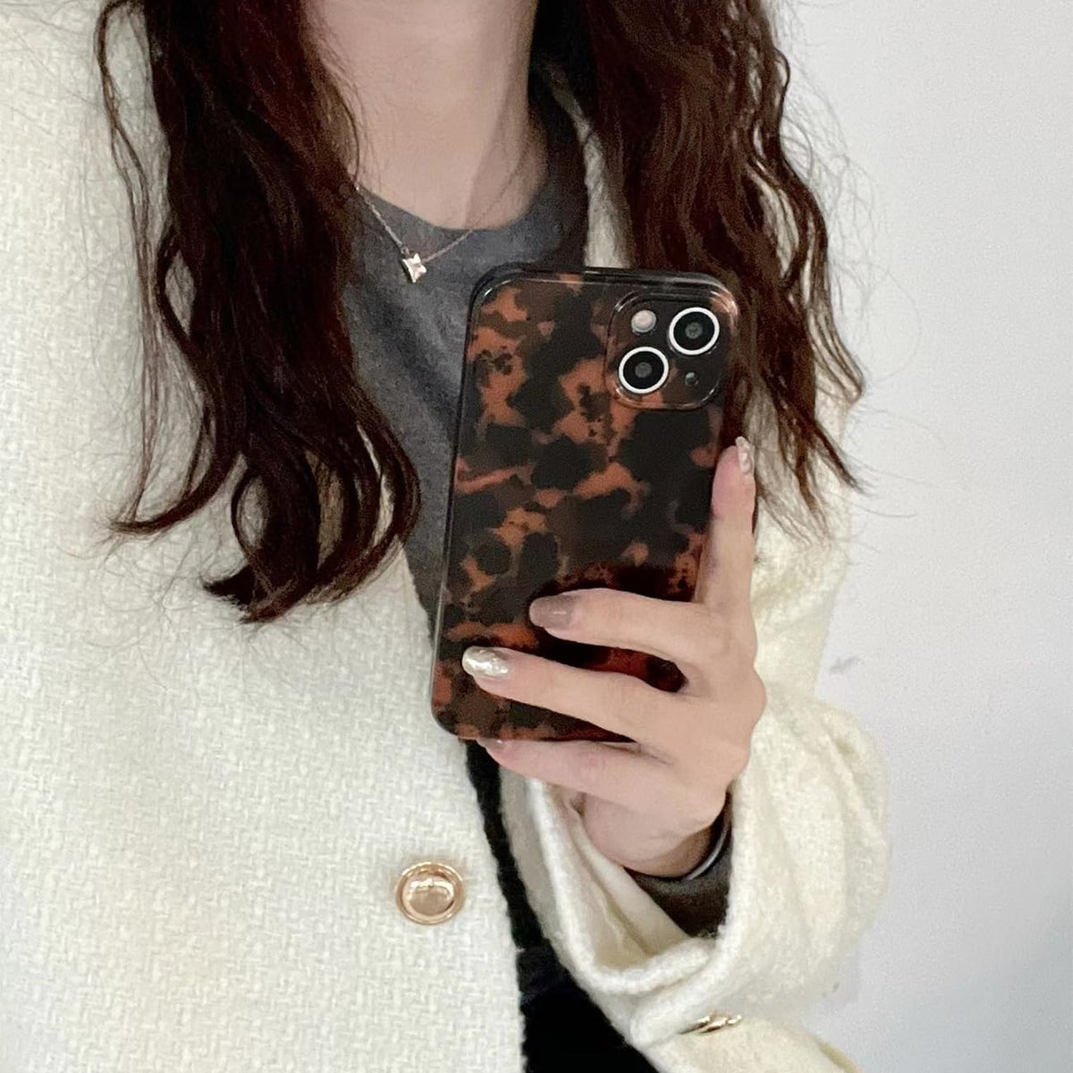 Cute Phone Case for iPhone 15 Pro Case Cheetah Leopard Print