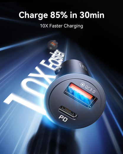 INIU 60W Turbo Car Charger: Fast Charge Adapter +